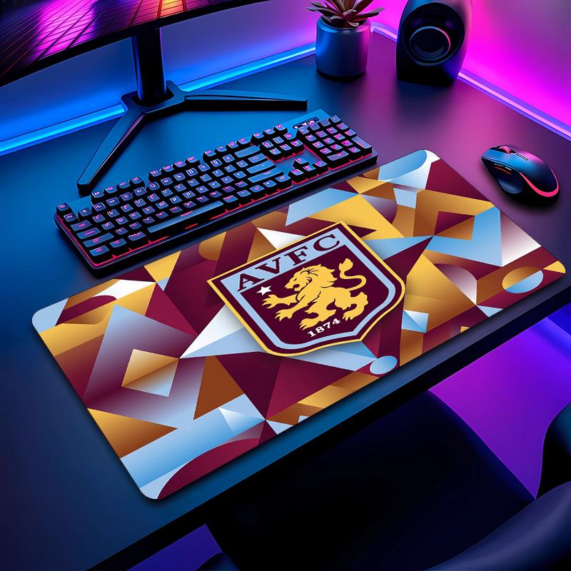 Tappetino per Mouse Stampa Calcio Aston Villa Non?Tappetino Antiscivolo in Gomma per Scrivania Impermeabile Mousepad da Gioco per Laptop Ufficio Desktop