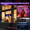 Car LED Sign Bluetooth Smart APP IP65 LED Pixel Panel Night Light DIY Programmable Flexible LED Display For Car Store Hotel Bar