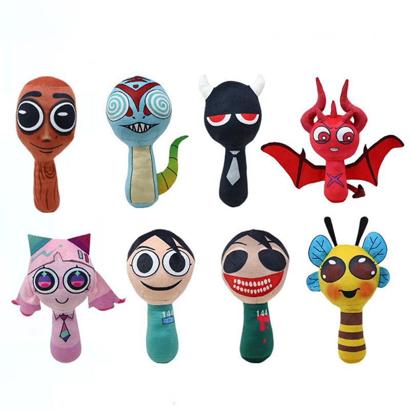 Kawaii Sprunki Plush Doll Cute Cartoon Anime Fluffty Toy Birthday Gift