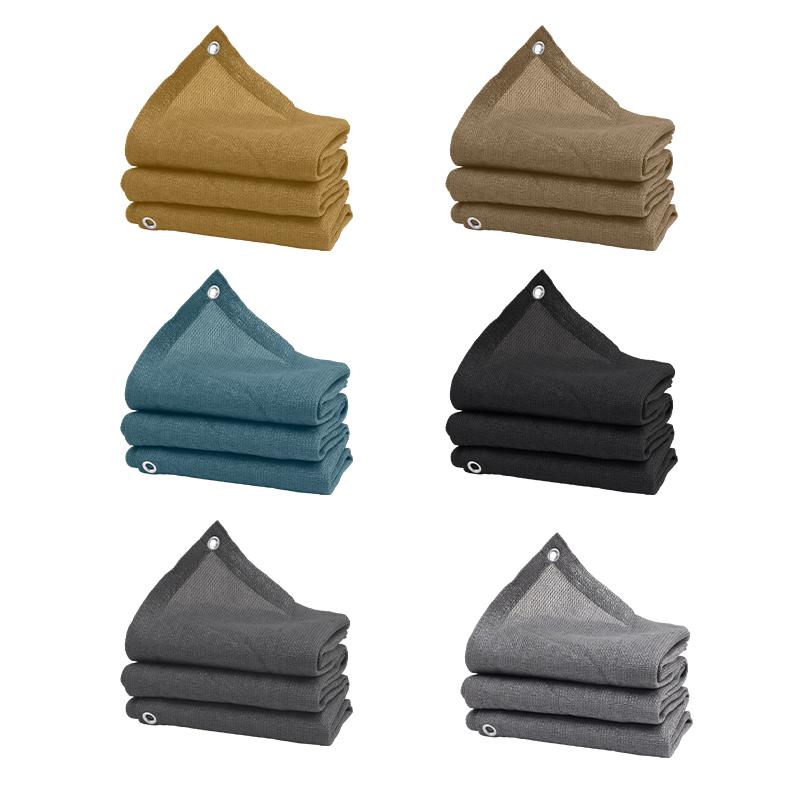 Anti-UV Schaduwdoek Koffiebruin Grijs HDPE Zonnescherm Zeil Balkon Zonwerend Gaas Cover Zonnescherm Cover Schaduwnet Beschutting