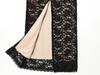 Sexy Black Lace Halter Neck Dress: Slim-Fit, Waist-Cinching, Backless, Long Style