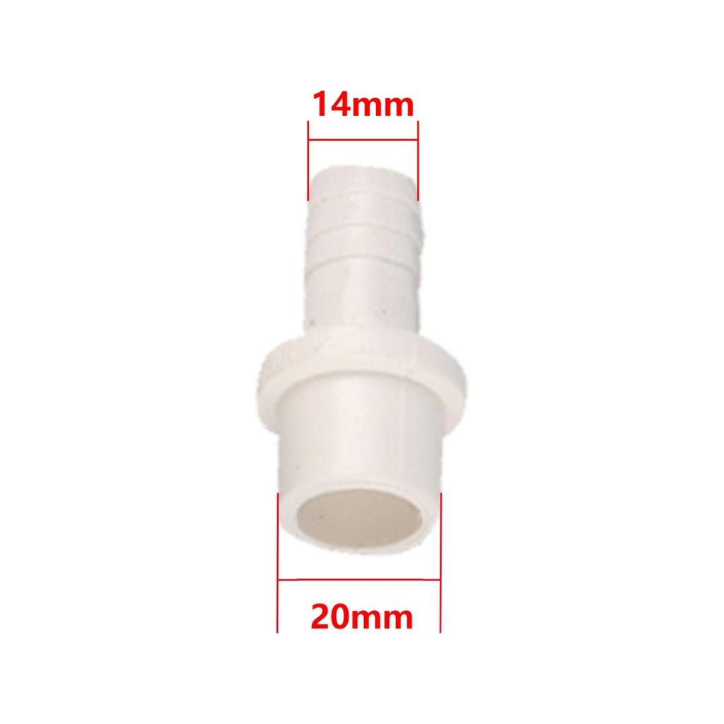 PVC 20/25mm Pagoda Reducing Connector 8/10/12/14/16/18/20mm Variable Diameter Straight Garden Irrigation Fish Tank Joint 10Pcs