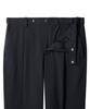 Musinsa Standard Recycled One-Tuck Relaxed Tapered Hidden Banding Crop Slacks [Charcoal Gray]