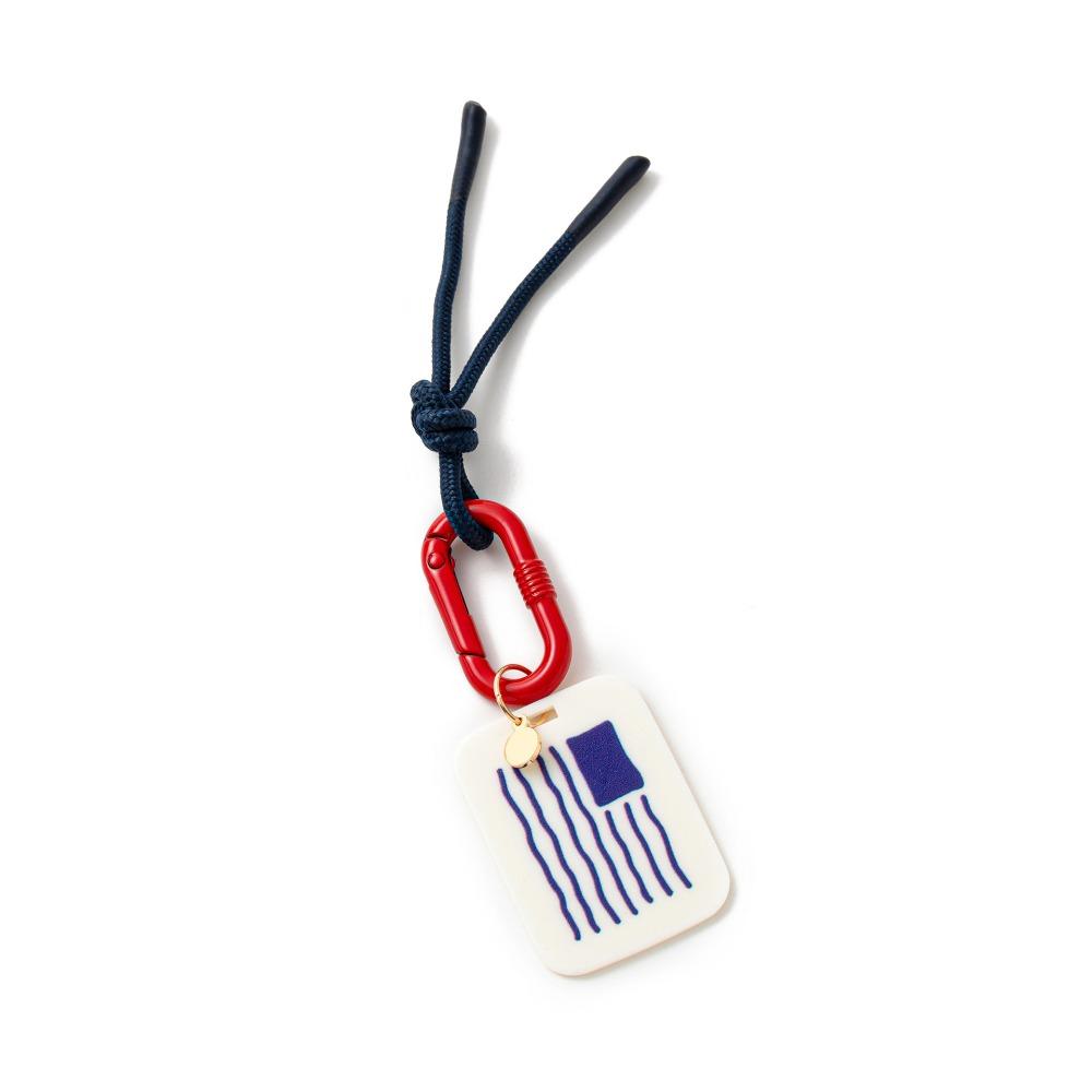 Acryl-Anhänger Retro Seil Geflochten Anhänger Geometrisch Taschenkette Anhänger Handy-Anhänger Damen
