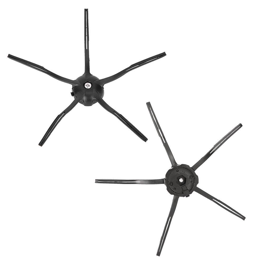 2Pcs Side Brush Replacement Accessory for XIAOMI Roborock S6 S5 E35 E2 Sweeping Robot Black