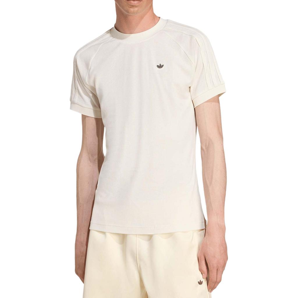 adidas T-shirt da uomo girocollo a maniche corte slim fit con logo Originals Off-White JY3945