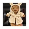 2026 Christmas Gift Stuffed Animal Toy Bartholomew Bear Bathrobe 26CM