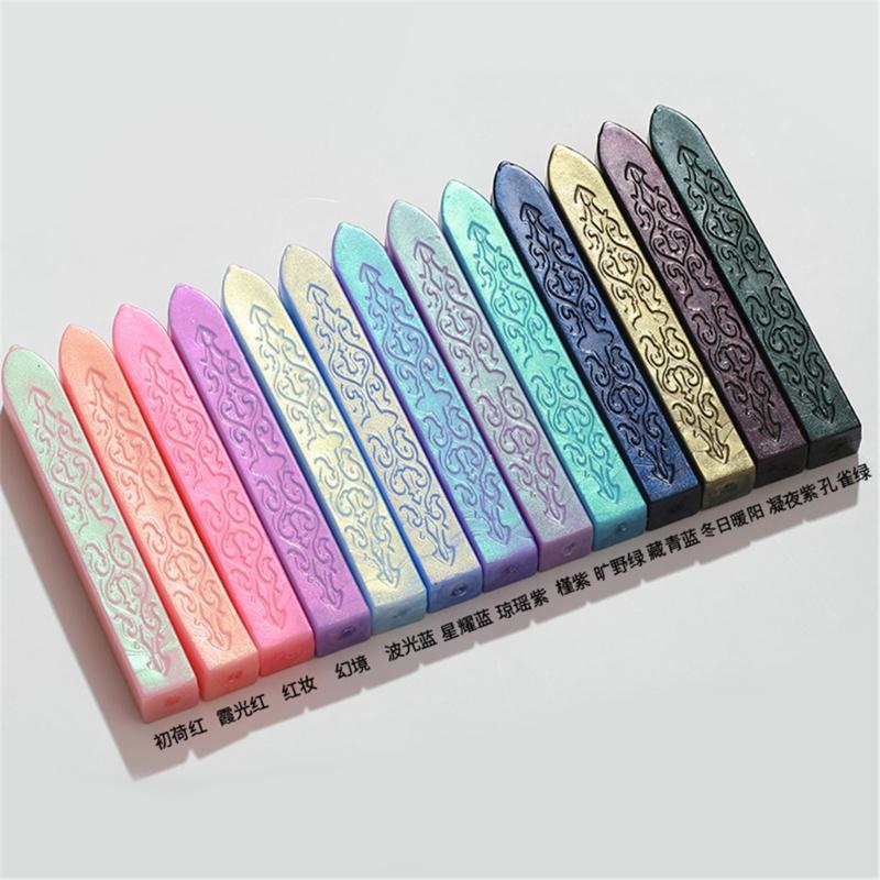 Sealings Wax Stick Aurora Sealing Strips Wax Seal Stick Seal Wax Stick for Envelopes Wedding Invitations Decortions