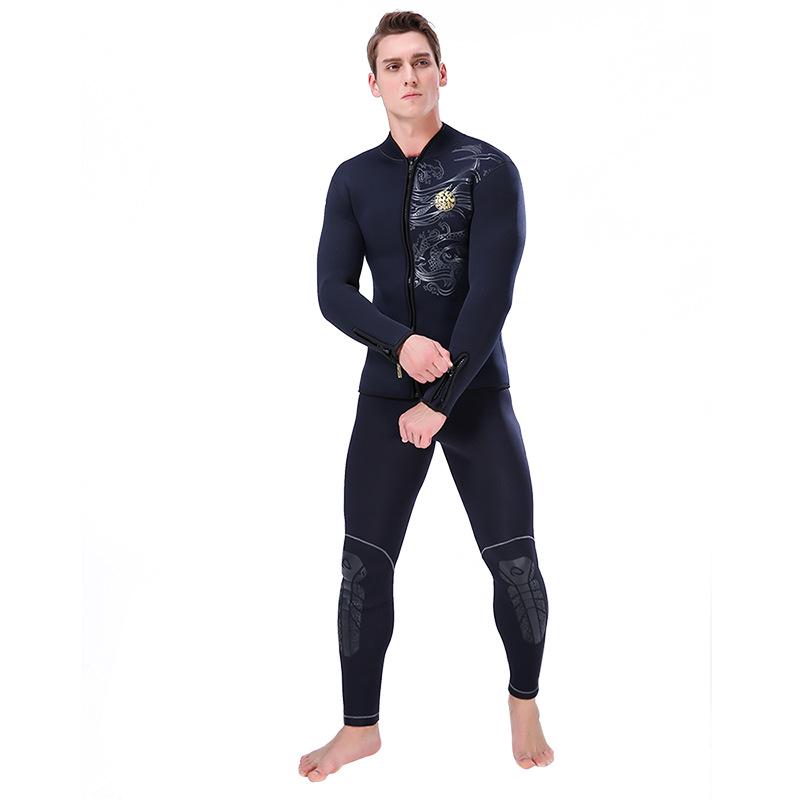 5mm SLINX Fleece Lined Thickened Warm Diving & Surfing Wetsuit Jacket Top