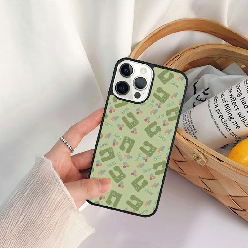 Vintage Sewing Machines Phone Case For iPhone 17 Air 16 15 14 11 12 13 Pro MAX Plus coque Cover Shell