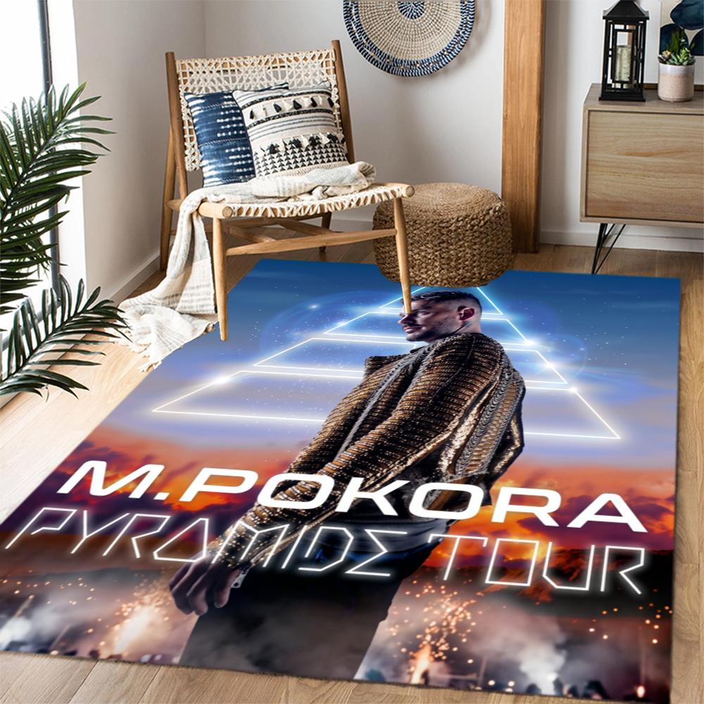 M Pokora Music Carpet Design For Entryway Dormitory Outdoor Dining Room Antislip Carpet Decorate Offices Luxury Gift For Birthday Christmas Wedding