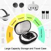 Hard Carrying Case For Meta Quest 3 VR Glasses Portable Storage Bag Travel Shell for Quest 3S VR Headset Controller Accessories