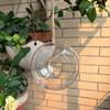 Hanging Bird Feeder Birdhouse Transparent Spherical Shape Bird Nest Garden Decor