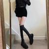 Dámské kozačky Černé kozačky nad koleno Sexy Nové zimní ležérní boty Dámské podzimní zimní dámské kozačky nad stehno Velikost 42