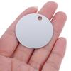 25Pcs DIY Engraving Aluminum Dog Tags Round Blank