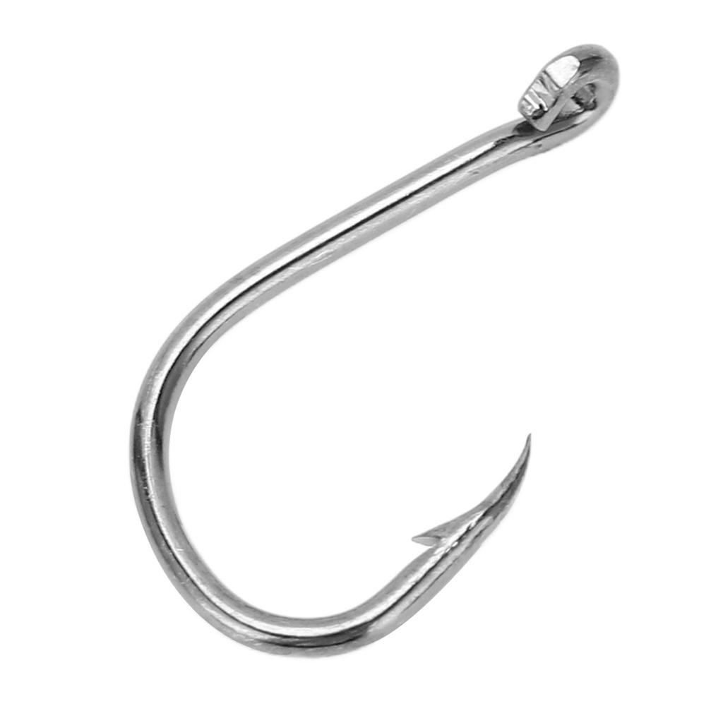 50Pcs Fishing Hook for Iseama Fish Hook Barbed Type High Carbon Steel with Hole for Outdoor Activity