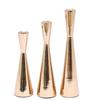 New 3 Pcs/Set Iron Art Metal Candle Holder Gold Candle Stand Romantic Wedding Ornament for Festival Cele