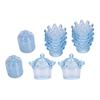 12Pcs Gift Bags Transparent Crown Plastic   Box For Party Gift Chocolate Boxs;Pink: