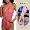 European and American sexy lingerie perspective backless body sculpting lace