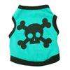 Pet Skull Print Cotton Vest for Cats & Dogs - Spring/Summer Halloween Style