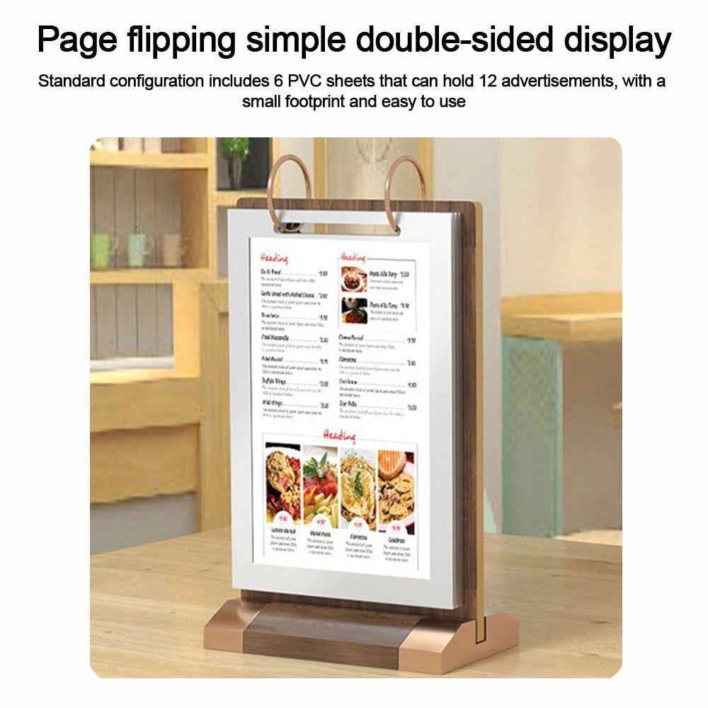 T-förmiger Menüordner a4/A5/A6 Tischkartenhalter Werbetafel Hotel Café Restaurant Nutzung