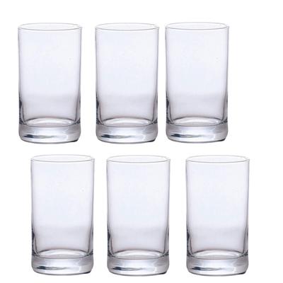 ADERIA Set Droit Transparent de 6 Verres Fabriqués en 512, Japon,