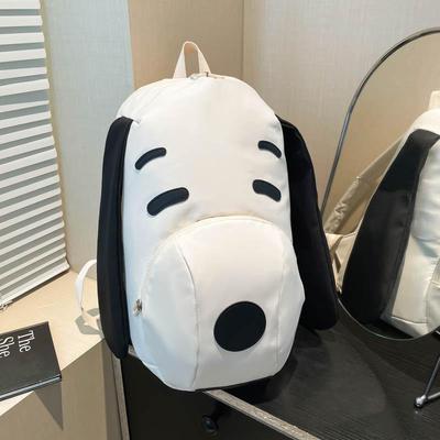 Trendy Large-capacity Casual Versatile Travel Dog Backpack High-quality Cute Puppy Shape Fashion Oxford Shoulder Bag