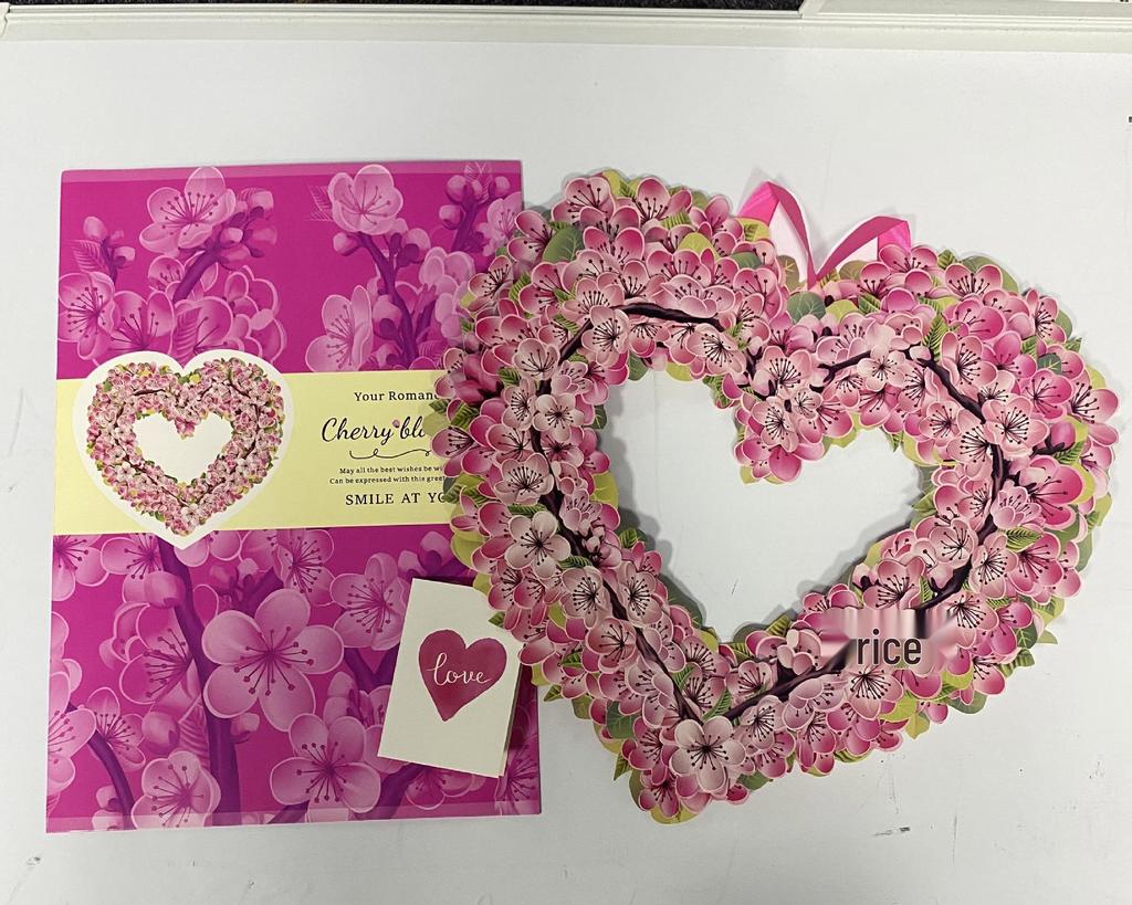 3D Pop-up Mother's Day Greeting Card with Hand-held Flowers