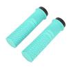 Bike Handlebar Grips Hard Wearing Single Lock On Antislip Increase Riding Safety Soft Resin for Various Bikes Blue