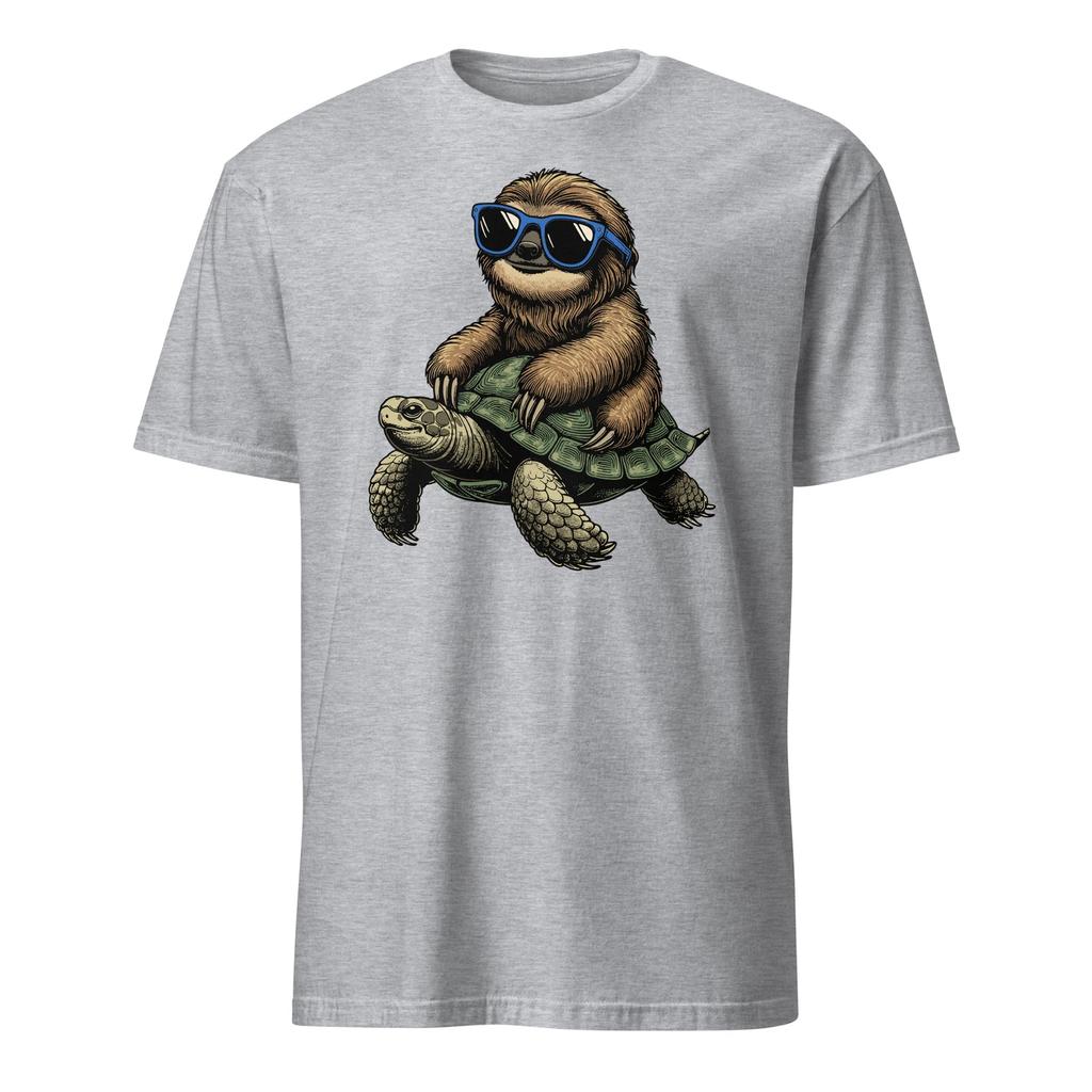 Faultier Schildkröte Shirt Faultier reitet Schildkröte Geschwindigkeit ist relativ T-Shirt Größe S-3XL