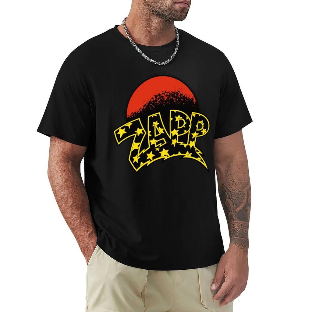 Zapps Funny T-Shirt Quick-Drying Custom T Shirt Street Wear Blacks Heavy Weight T Shirts For Men