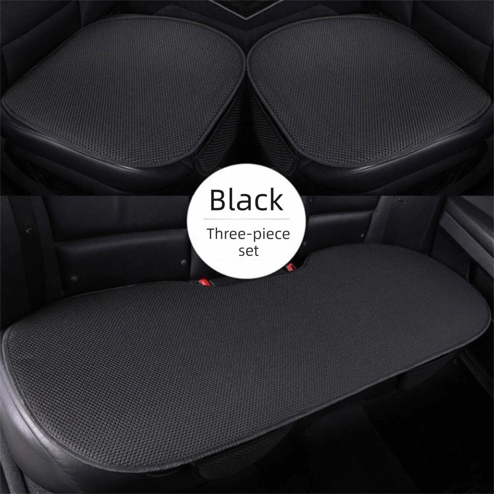 Ice Silk Material Three-Piece Set Cool Breathable Fabric Universal Car Seat Cushion Summer Use
