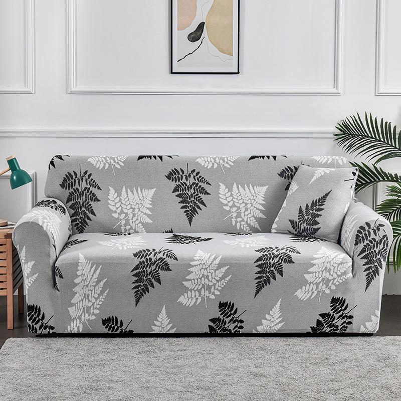 Floral Printed Elastic Sofa Cover for Living Room Chair Cover Protector Purchase Two Separate Covers to Your Whole L-shaped Sofa
