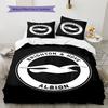 Brighton Muster Bettwäsche, Steppbett Set Bettbezug Kissenbezug Zuhause Geburtstagsgeschenk (1 Bettbezug + 2 Kissenbezüge, ohne Füllung)