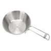 4Pcs Camping Bowls 300ml Stainless Steel Foldable Handle Widely Used Stainless Steel Bowls for Camping Hiking Outdoor
