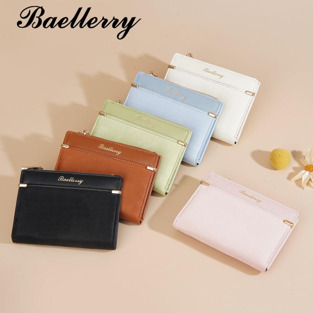 Short Women Minimalist Wallet With Pu Material Anti Theft Zip For Use Everyday