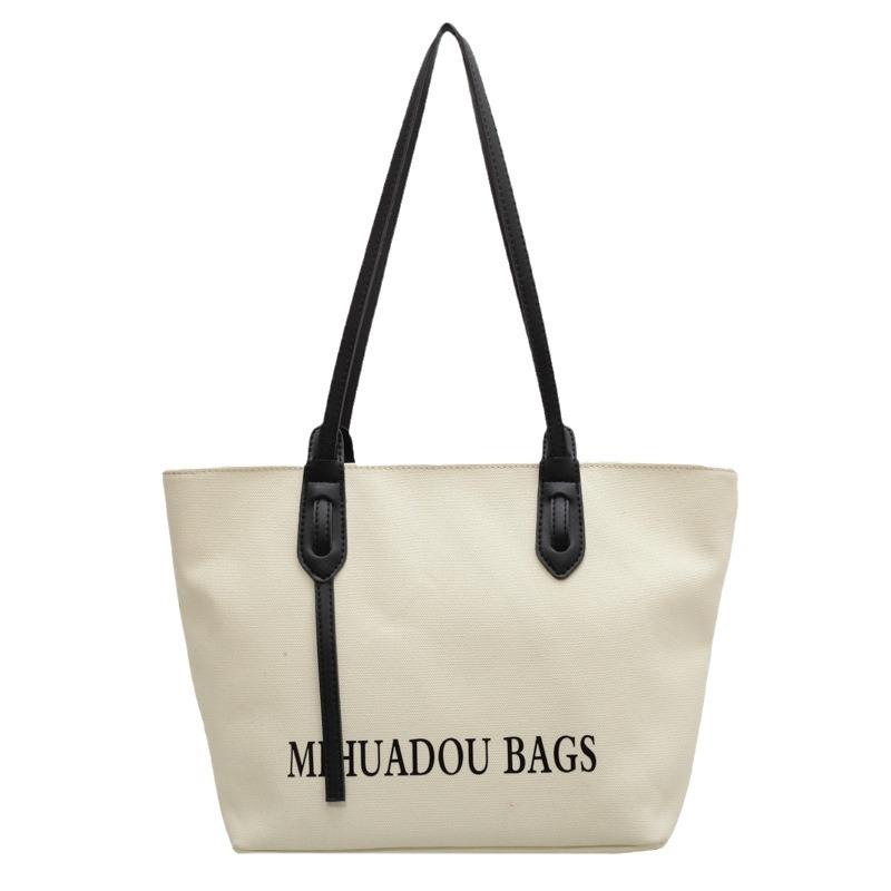 Tote Bag Versatile New Canvas Women's Bag Autumn and Winter Large Capacity High-end Sense Shoulder Bag Commuting Big Bag