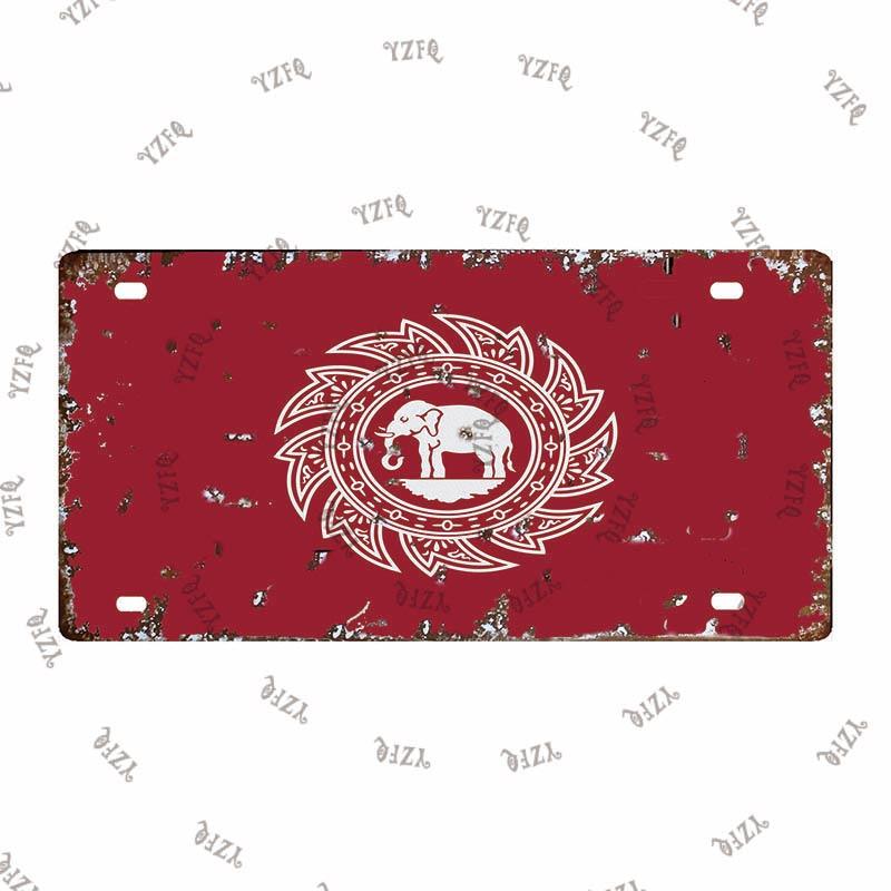 Thailand City Metal Sign Tin Poster 30X15CM Vintage Plate Tourist Souvenirs Wall Bar Home Decor Gift Customizable DC-0314A