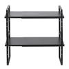 VEVOR Adjustable Kitchen Cabinet Shelf Organizer, Expandable 2 Tier Cabinet Shelf, Stackable Countertop Organizers and Storage Shelf Risers