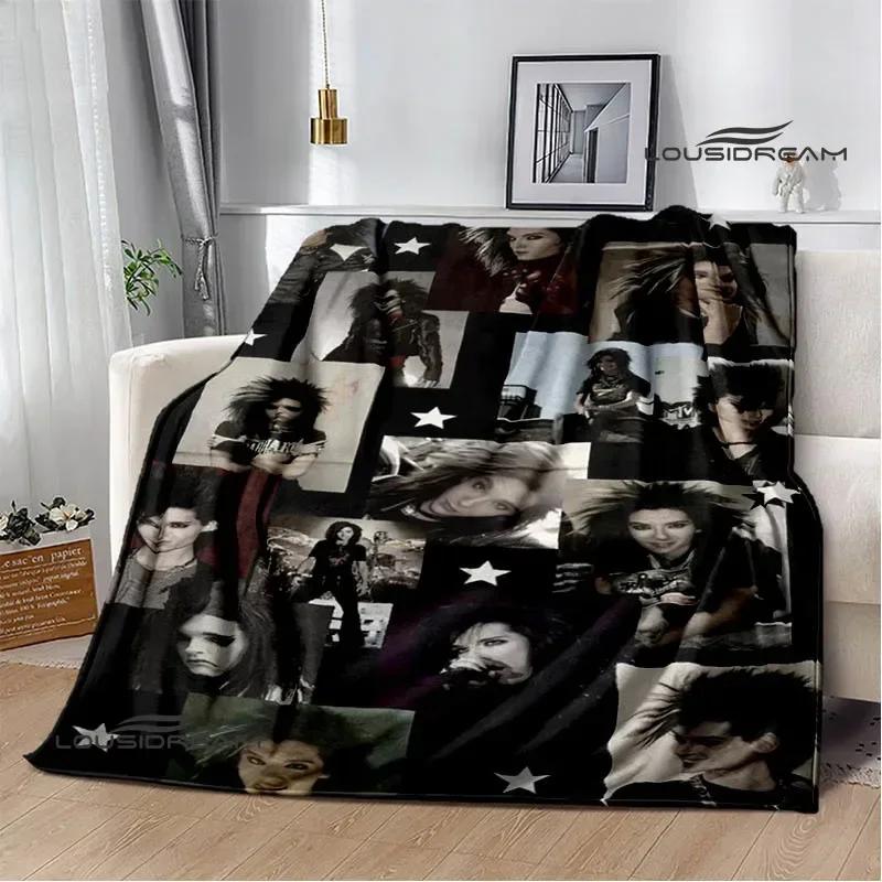 Rock band Tokio Hotel Printed blankets Picnic blanket Flange Warm blanket Home travel blankets bed linings birthday gift