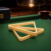 2pcs Strong Build Snooker Triangle Rack White Color Billiard Ball Rack  Pool Hall Use