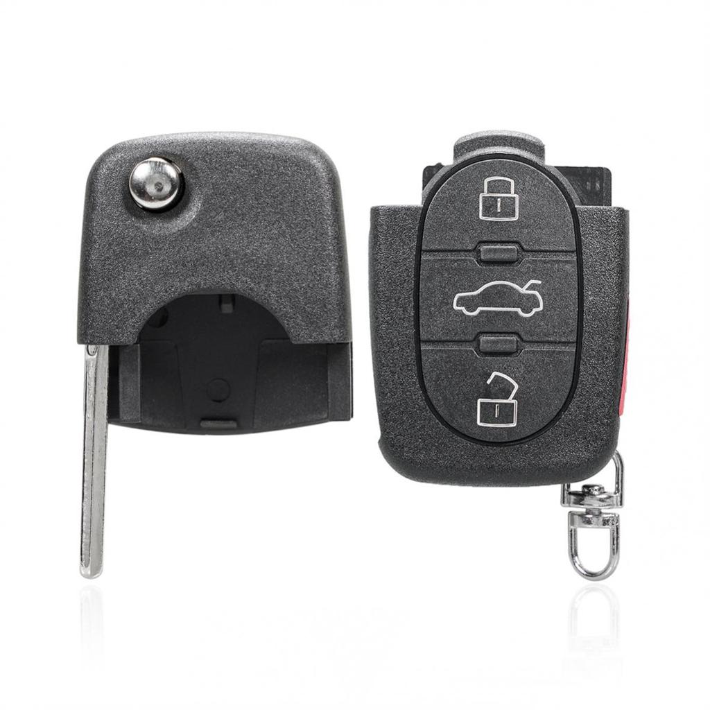 Sistem de intrare fără cheie 315Mhz 3+1 butoane Cheie pentru telecomandă auto ID48 Chip 4D0837231M Cheie de schimb pentru A4 S4 A6 A8 TT 1997-2005