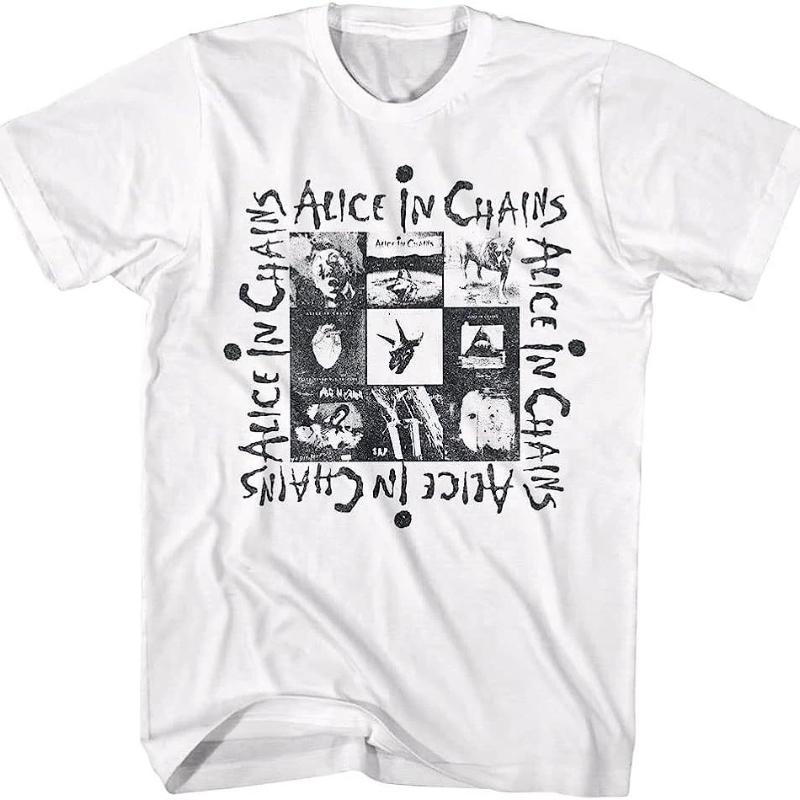 Musica Classica Anni '90 Alice in Chains Maglietta Album Black Dirt Uomo Donna Manica Corta Cotone Maglietta Estate Top Vintage Abbigliamento
