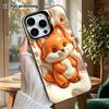 Phone Case: 2D Flat Design, Suitable for iPhone 18 17 16 15 14 13 Pro Protective Case, Orange Little Fox, Perfect Christmas and Halloween Holiday Gift