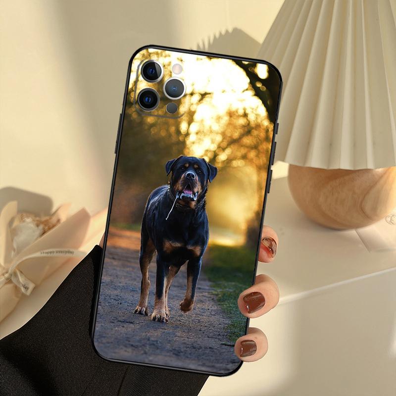 Rottweiler Dog Phone Case For iPhone 17 16 15 14 13 11 12 Pro Max 13 mini 15 16 Plus 16e 17 Air Cover Funda