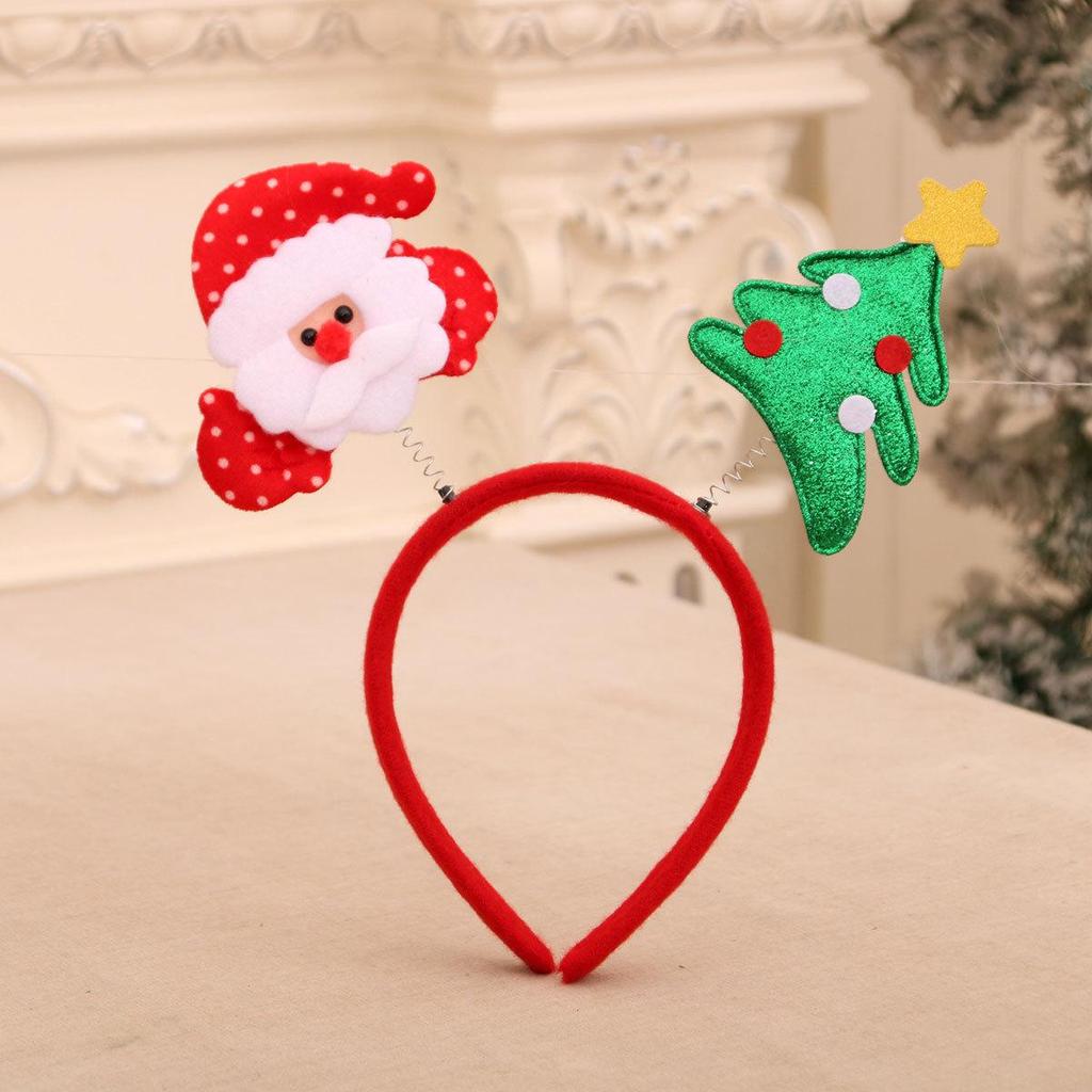Individually Packaged Cartoon Christmas Headbands: Festive Decorations and Party Gifts with Antlers.