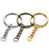Diy Jewelry Accessories, Key Ring Belt Chain, Flat Aperture Ring Key Chain, Keychain Pendant, Key Ring Pendant Metal.