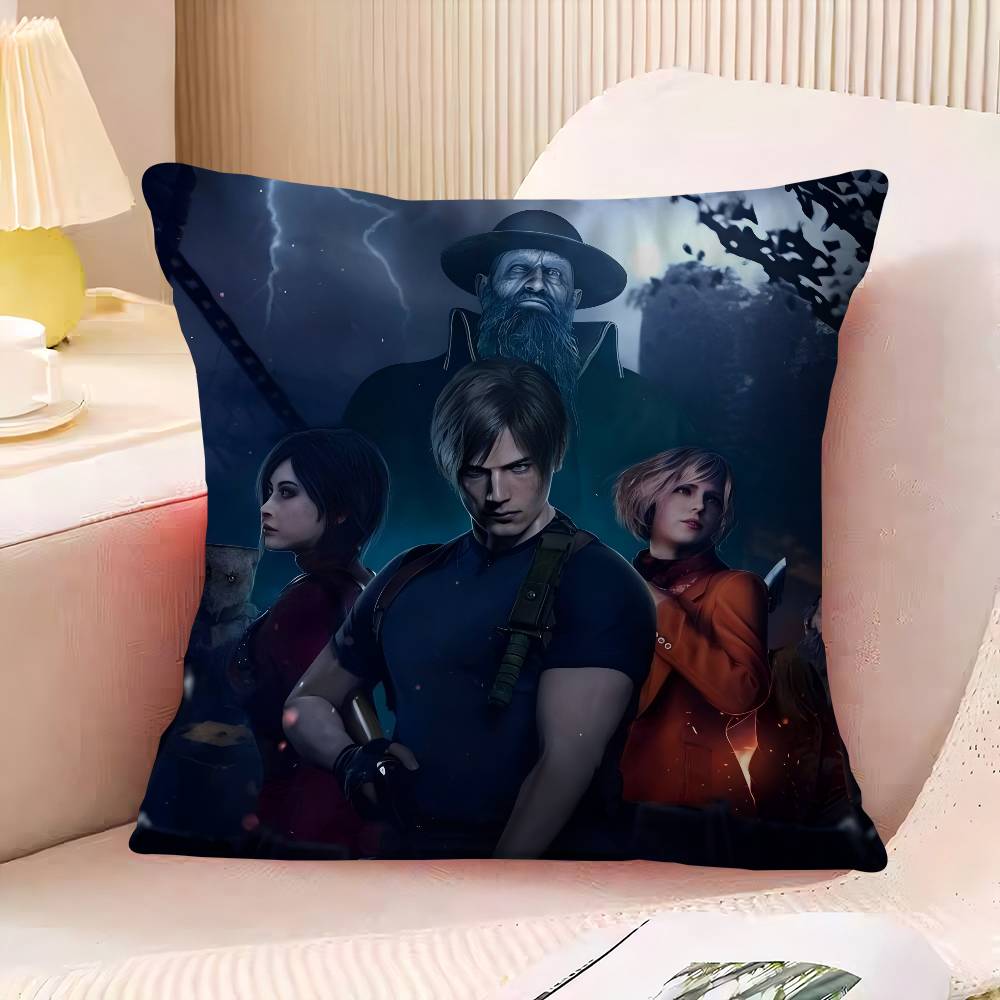 R-Resident E-Evil Maple Design Cushion Cover Happy Autumn Harvest Decor Holiday Decorati Pillow Cover