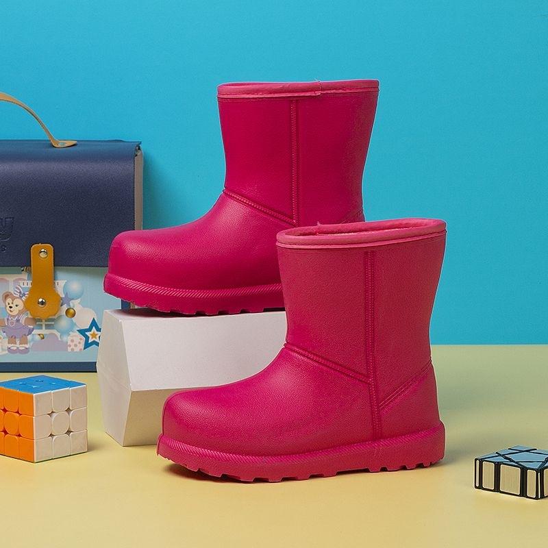 Winter warme Outdoor wasserdichte Schneestiefel Damen- und Herren-Kurzstiefel rutschfeste flachsohlige mittelhohe Stiefel verdickte Samt-Baumwollschuhe Baumwolle.