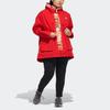 Adidas Cny Tiger Year Limited Edition Fleece-Lined Mid-Length Woven Hooded Jacket Women Outerwear Crimson HI3263